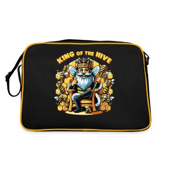 Bee Lovers Beekeepers Naturefriends Beekeepers - Retro Bag - black/gold - Back