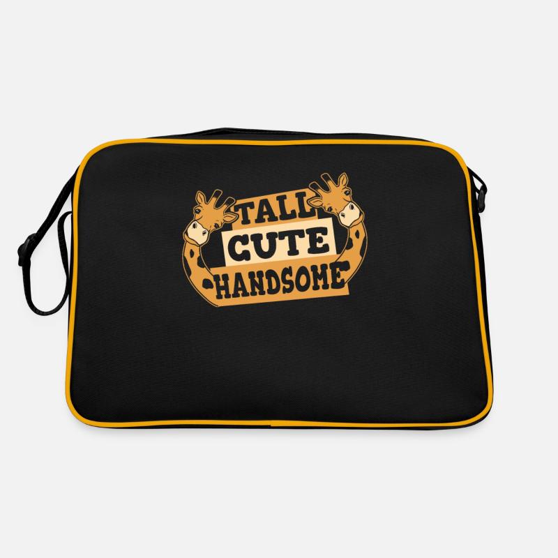 Groß, süß, hübsch, Giraffen, nubische, afrikanische Retro Tasche