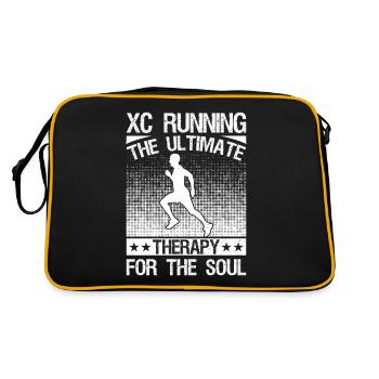 Runn Country Runner and XC Coach - Unique Cross - Retro Bag - black/gold - Back