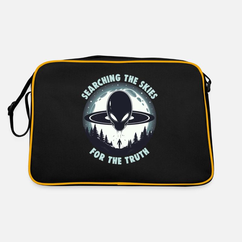 SciFi and Extraterrestrial Aliens and UFO Fan Retro Bag
