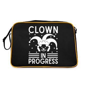 Cirque Graphique Clown En Progrès Artiste De Cirque - Sac Retro - noir/or - Dos