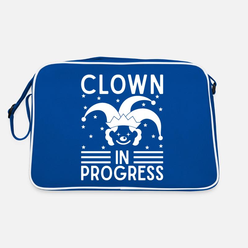 Cirque Graphique Clown En Progrès Artiste De Cirque Sac Retro