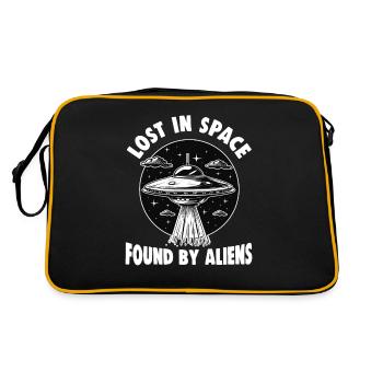 SciFi and Extraterrestrial Aliens and UFO Fan - Retro Bag - black/gold - Back