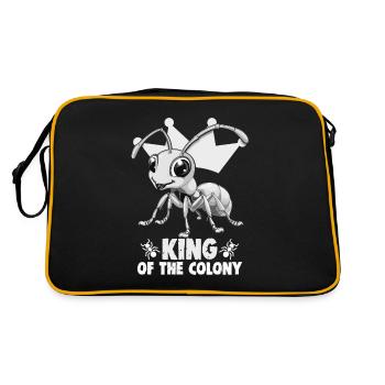 Ant Farm Owner Ant Breeder King Of The - Retro Bag - black/gold - Back