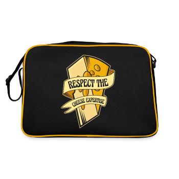 Respectez l'expertise fromagère Fromager Fabricant - Sac Retro - noir/or - Dos