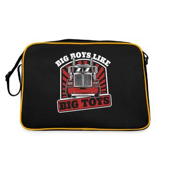 Big Boys Like Big Toys Trucker Truckie Legends - Retro Bag - black/gold - Back