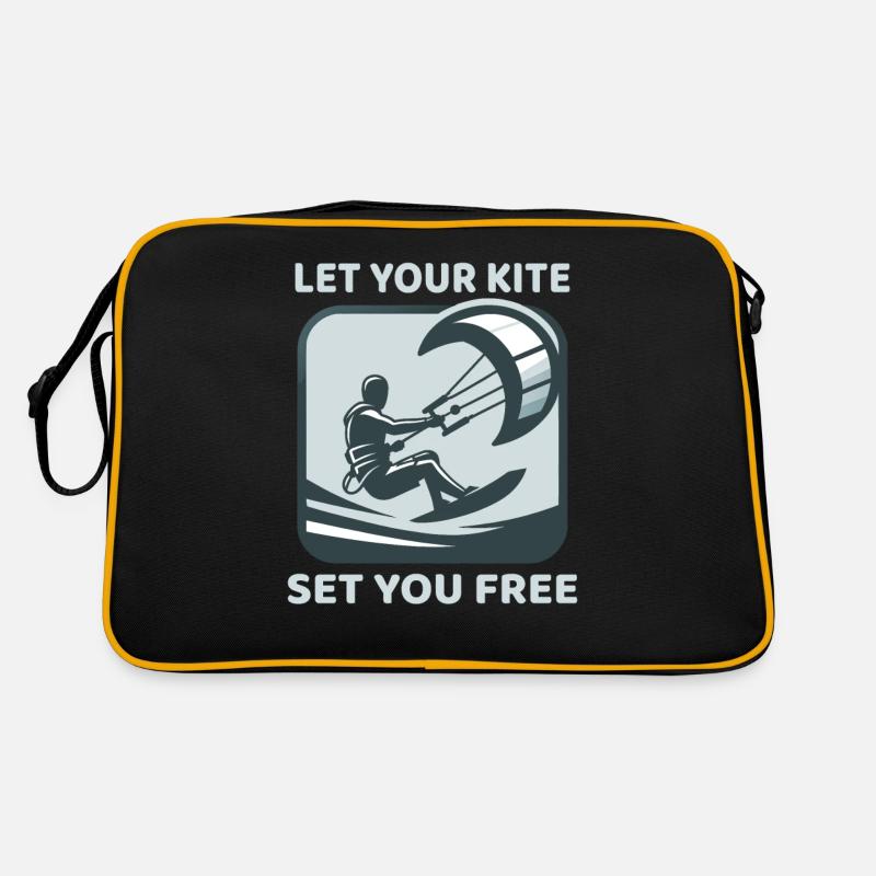 Kitesurf Laissez votre cerf-volant vous libérer Kitesurfeur Sac Retro