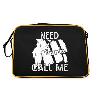 Peintre en bâtiment Hilarious Designs Cadeaux uniques - Sac Retro - noir/or - Dos