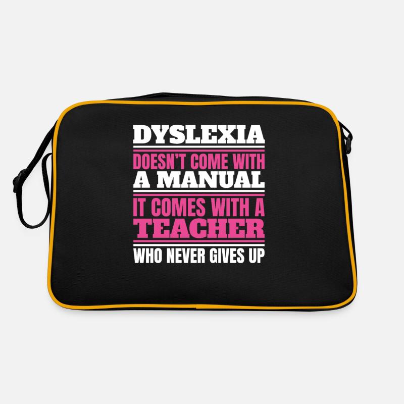 Legasthenie kommt nicht mit einer manuellen Apraxie Retro Tasche