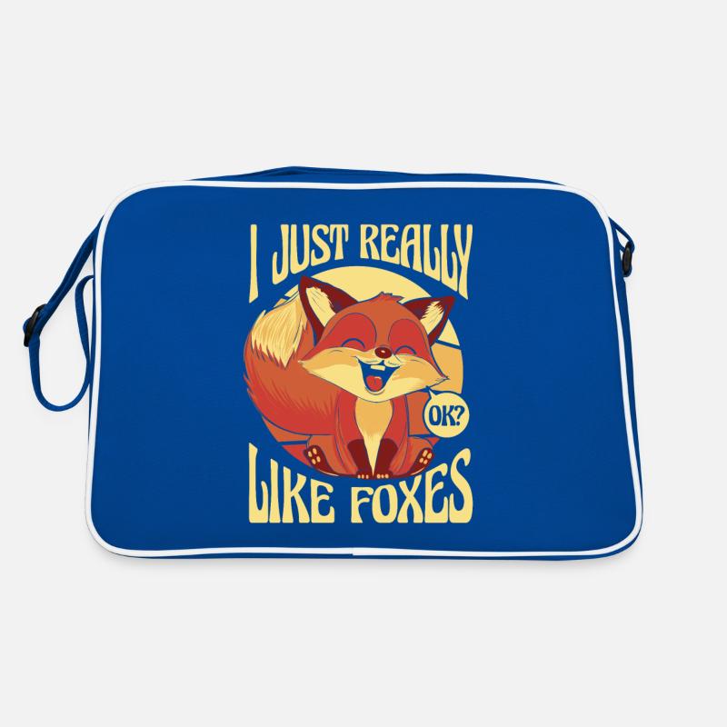 I Just Really Like Foxes Caninae Red Fox Canidae Retro Bag