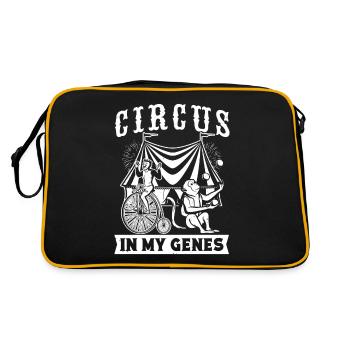Cirque Graphique Cirque Dans Mes Gènes Artiste de Cirque - Sac Retro - noir/or - Dos