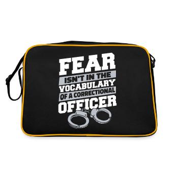 Fear Isn't In The Vocabulary Jail Guard - Retro Bag - black/gold - Back