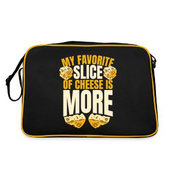 Ma tranche de fromage préférée est plus Maker Queso - Sac Retro - noir/or - Dos