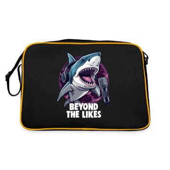 Digital Creator Beyond the likes Social Media - Retro Tasche - Schwarz/Gold - Hinten