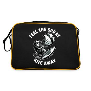 Kitesurf Sentez le cerf-volant de pulvérisation - Sac Retro - noir/or - Dos
