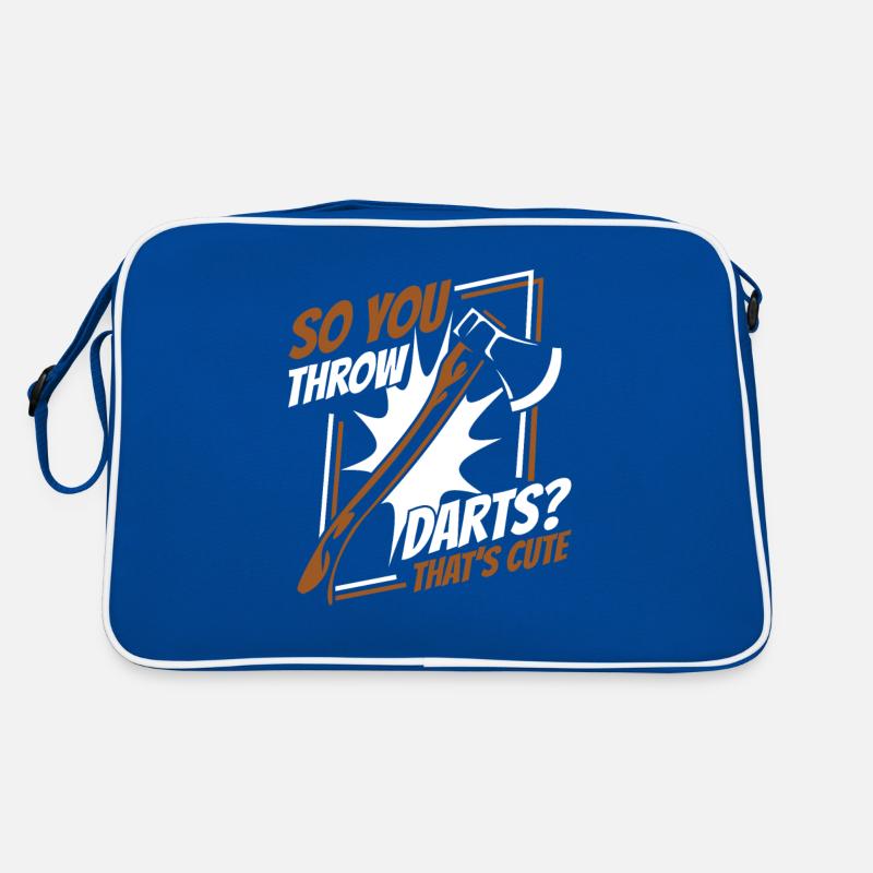 So You Throw Darts That's Cute Axe Throwing Game Retro Bag