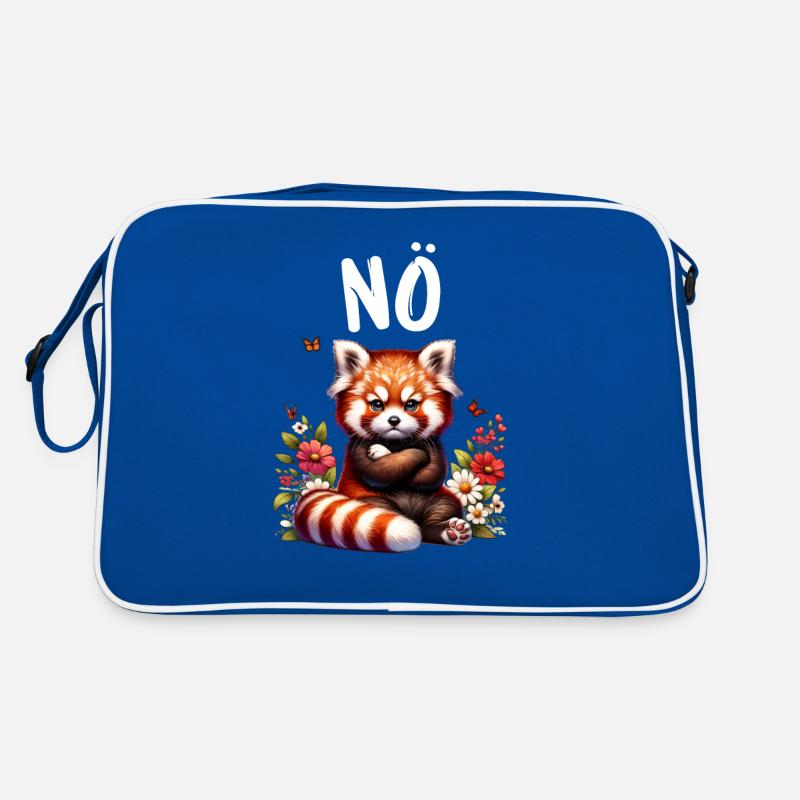 Red Panda Funny Saying Nope Fire Fox Retro Bag