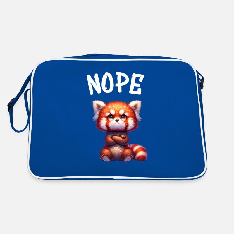 Red Panda Funny Saying Nope Fire Fox Retro Bag