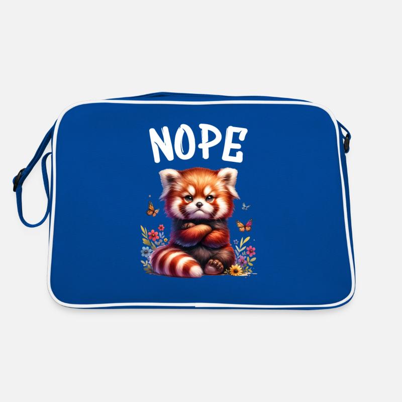 Red Panda Funny Saying Nope Fire Fox Retro Bag
