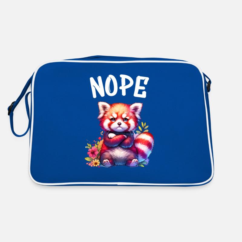 Panda roux Drôle de dicton Nope Renard de Feu Sac Retro