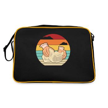 Retro Bread Dough Bread Maker Bread Queen Lover - Retro Bag - black/gold - Back