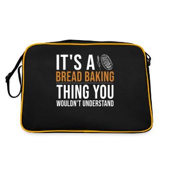 It's a Bread Baking Thing Bread Dough Lover Bread - Retro Bag - black/gold - Back