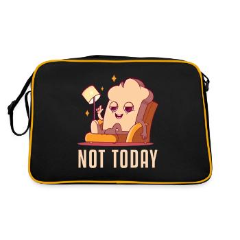 Not Today Bread Maker Bread Dough Bread Queen - Retro Bag - black/gold - Back