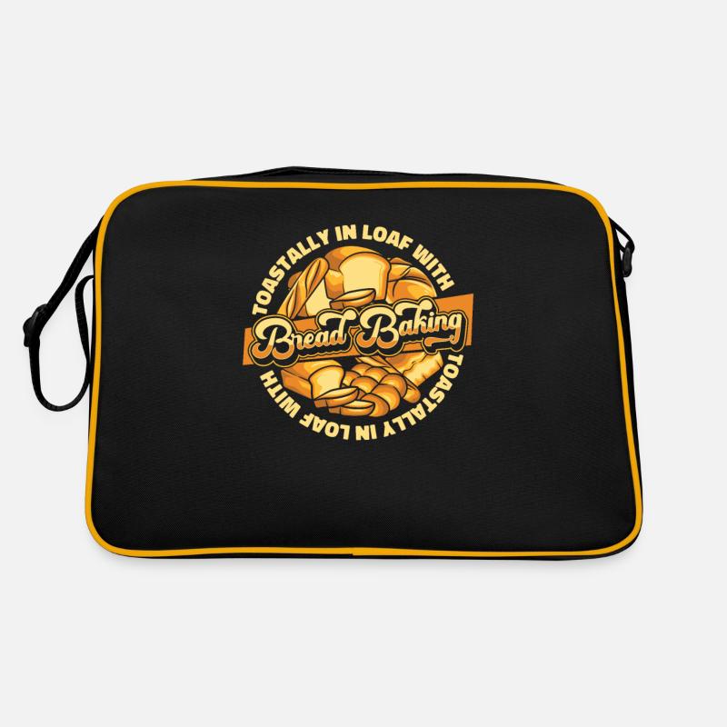 Toastal im Laib mit Brotbacken Brotteig Retro Tasche