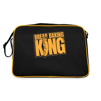 Bread Baking King Bread Maker Bread Dough Lover - Retro Bag - black/gold - Back