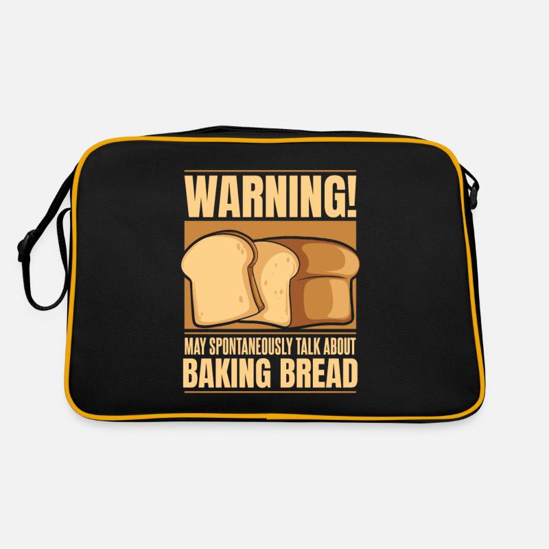 Kann spontan über das Backen von Brot Liebhaber sprechen Retro Tasche