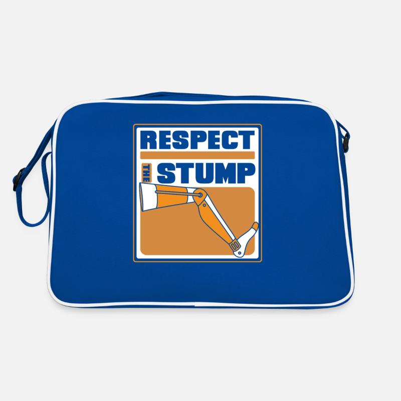 Respect The Stump Prosthesis Foot User Leg Retro Bag