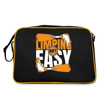 Limping Ain't Easy Artificial Legs User Leg - Retro Bag - black/gold - Back