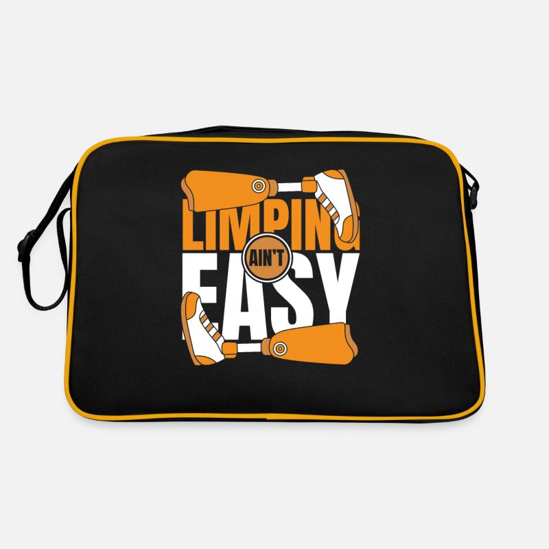 Limping Ain't Easy Artificial Legs User Leg Retro Bag