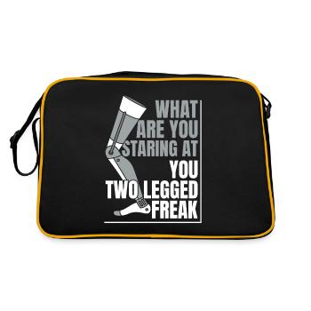 Two Legged Freak Artificial Legs User Leg - Retro Bag - black/gold - Back