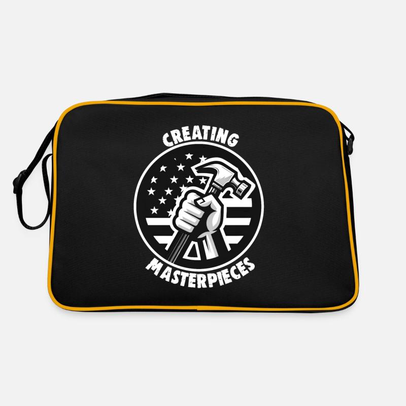 Handwerker Papa Creating Masterpieces Heimwerker Retro Tasche