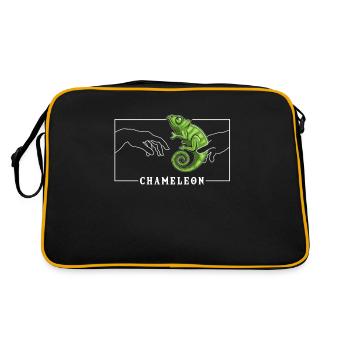 Michelangelo Creation of Adam Chameleon Panther - Retro Bag - black/gold - Back