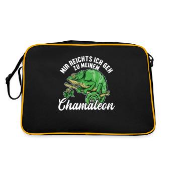 Mir reichts ich geh zu meinem Chamäleon Veiled - Retro Bag - black/gold - Back