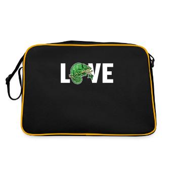 Love Panther Veiled Chamaeleonidae Lover Chameleon - Retro Bag - black/gold - Back