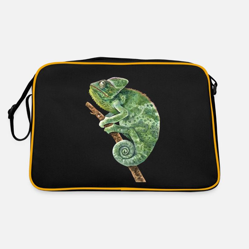 Veiled Panther Chamaeleonidae Lover Chameleon Retro Bag