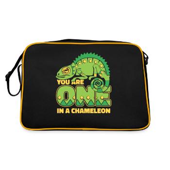 You Are One In A Chameleon Panther Veiled Lover - Retro Bag - black/gold - Back