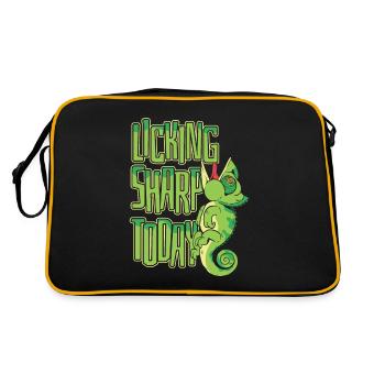 Licking Sharp Today Veiled Panther Chamaeleonidae - Retro Bag - black/gold - Back