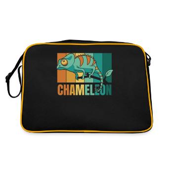 Retro Panther Veiled Chamaeleonidae Lover - Retro Bag - black/gold - Back