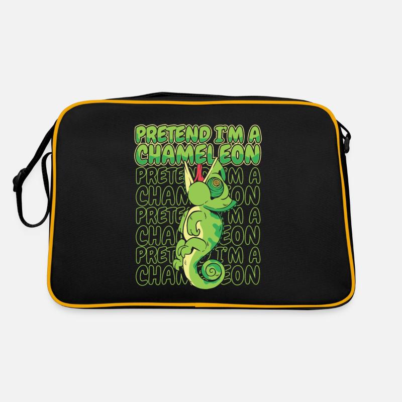 Pretend I'm A Chameleon Veiled Panther Lover Retro Bag