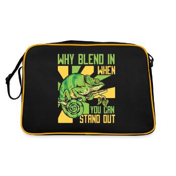 Why Blend In When You Can Stand Out Panther - Retro Bag - black/gold - Back