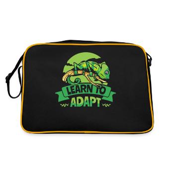 Learn To Adapt Veiled Panther Chamaeleonidae - Retro Bag - black/gold - Back