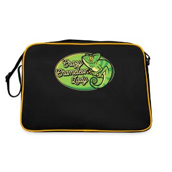 Crazy Chameleon Lady Panther Veiled - Retro Bag - black/gold - Back