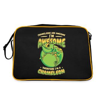 Therefore I'm A Chameleon Panther Veiled Lover - Retro Bag - black/gold - Back