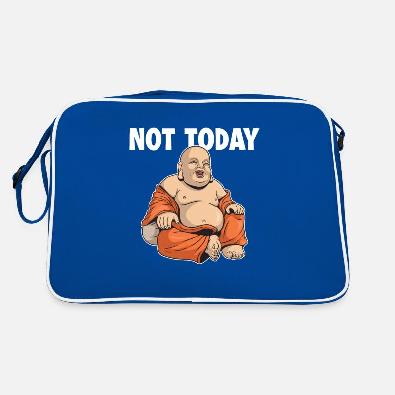 Pas aujourd’hui Symbole bouddhiste Statue Prêtre Bouddhisme Sac Retro