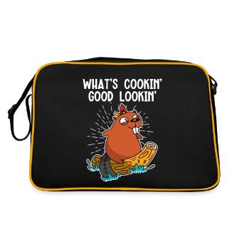 Qu’est-ce qui mijote bien en Amérique du Nord - Sac Retro - noir/or - Dos