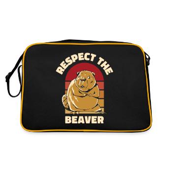 Respect Le Castor Eurasien Castor Canadensis - Sac Retro - noir/or - Dos